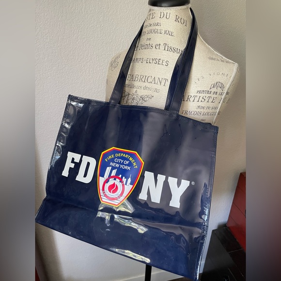 NWT Fire Dept City of NY - FDNY Navy Tote - Picture 6 of 14
